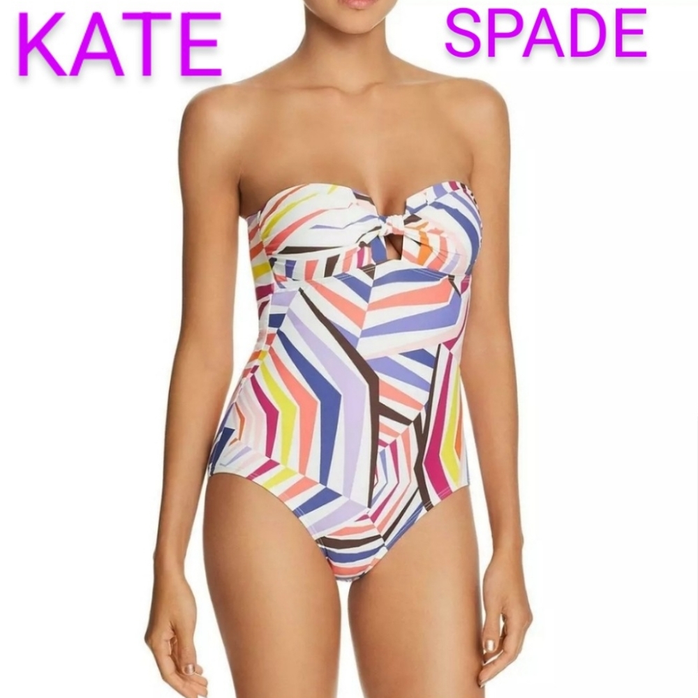 NWTKate Spade,Striped Bandini Molded Cup,One Piece
